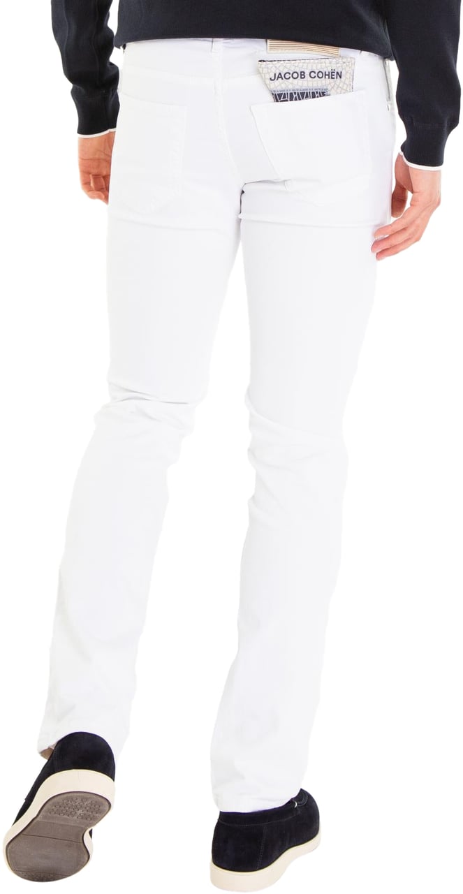 Jacob Cohen Heren Super Slim Fit Nick Wit Wit