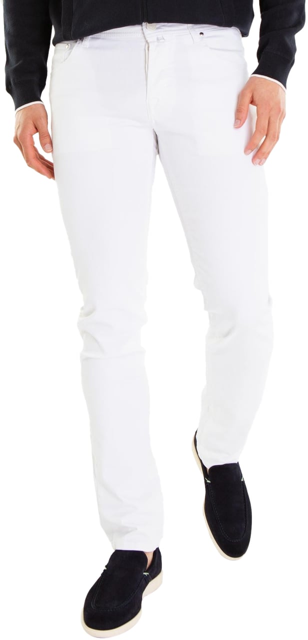Jacob Cohen Heren Super Slim Fit Nick Wit Wit