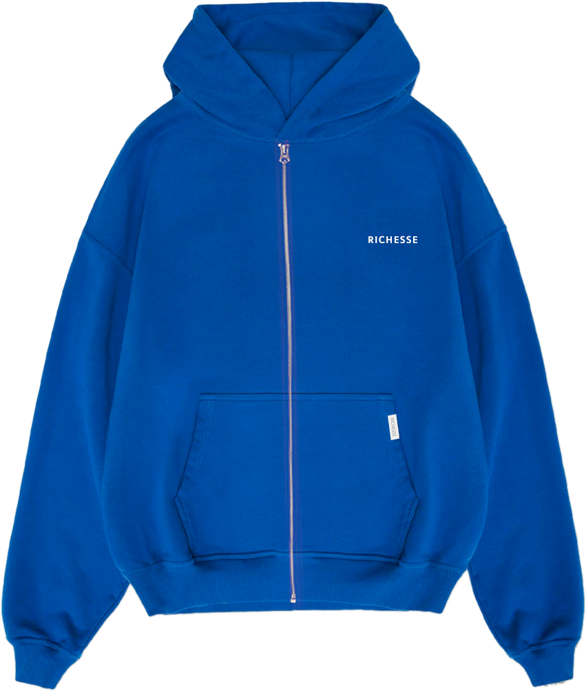 Richesse ZIPPER HOODIE BLAUW Blauw