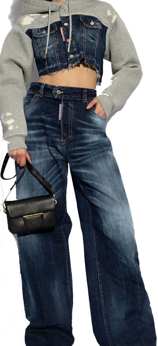 Dsquared2 Wide leg jeans '9 To 5' Blauw