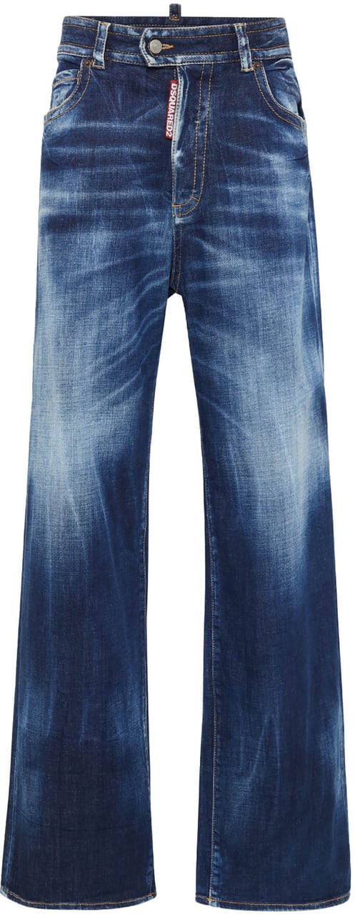 Dsquared2 Wide leg jeans '9 To 5' Blauw
