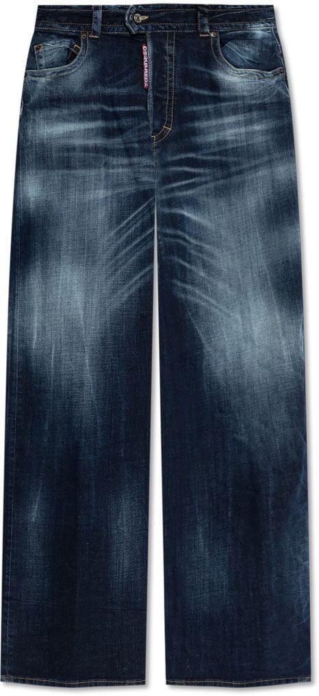 Dsquared2 Wide leg jeans '9 To 5' Blauw