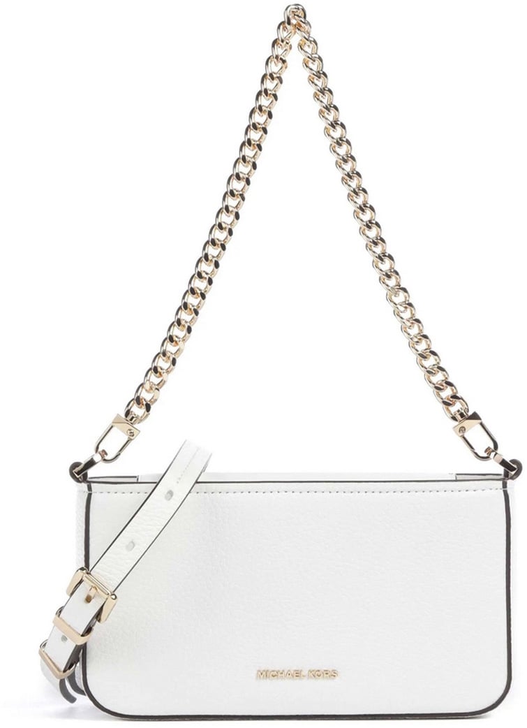 Michael Kors Sm Conv Xbody Pouchette Optic White Neutraal