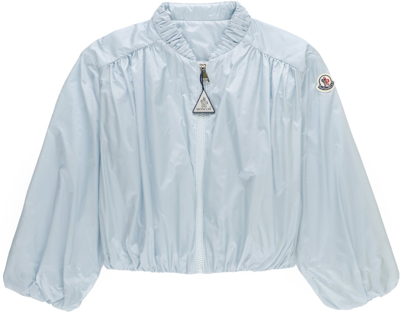Moncler Coats Light Blue Blauw