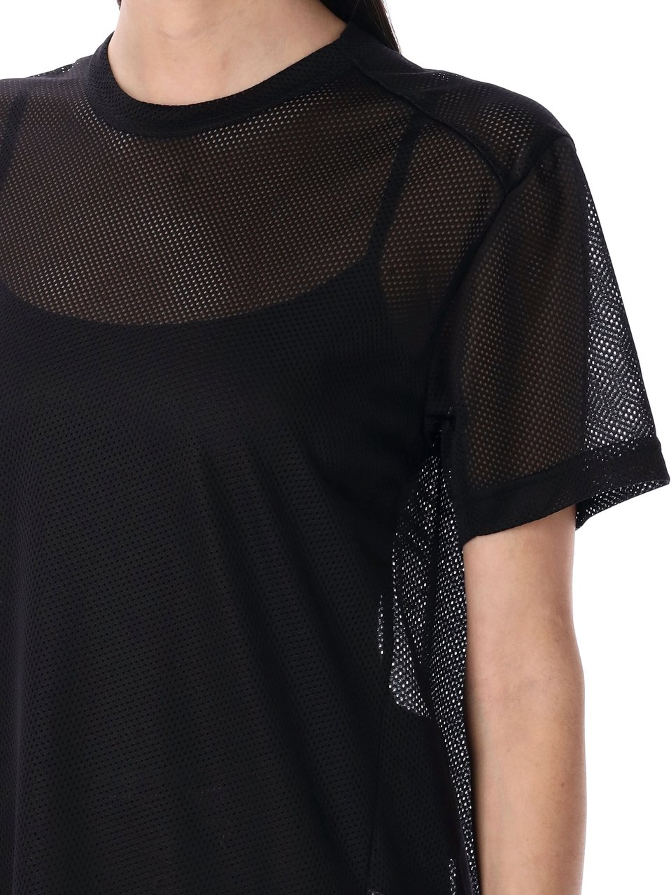 Comme des Garçons Baseball Poly Tee Nero Zwart