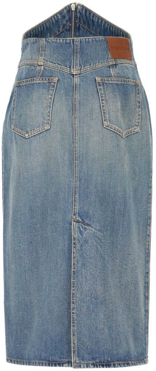 Alexander McQueen Skirts Blue Blauw