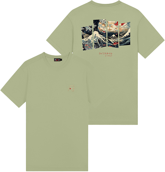 AB Lifestyle AB Lifestyle Ink Tee Ocean Groen