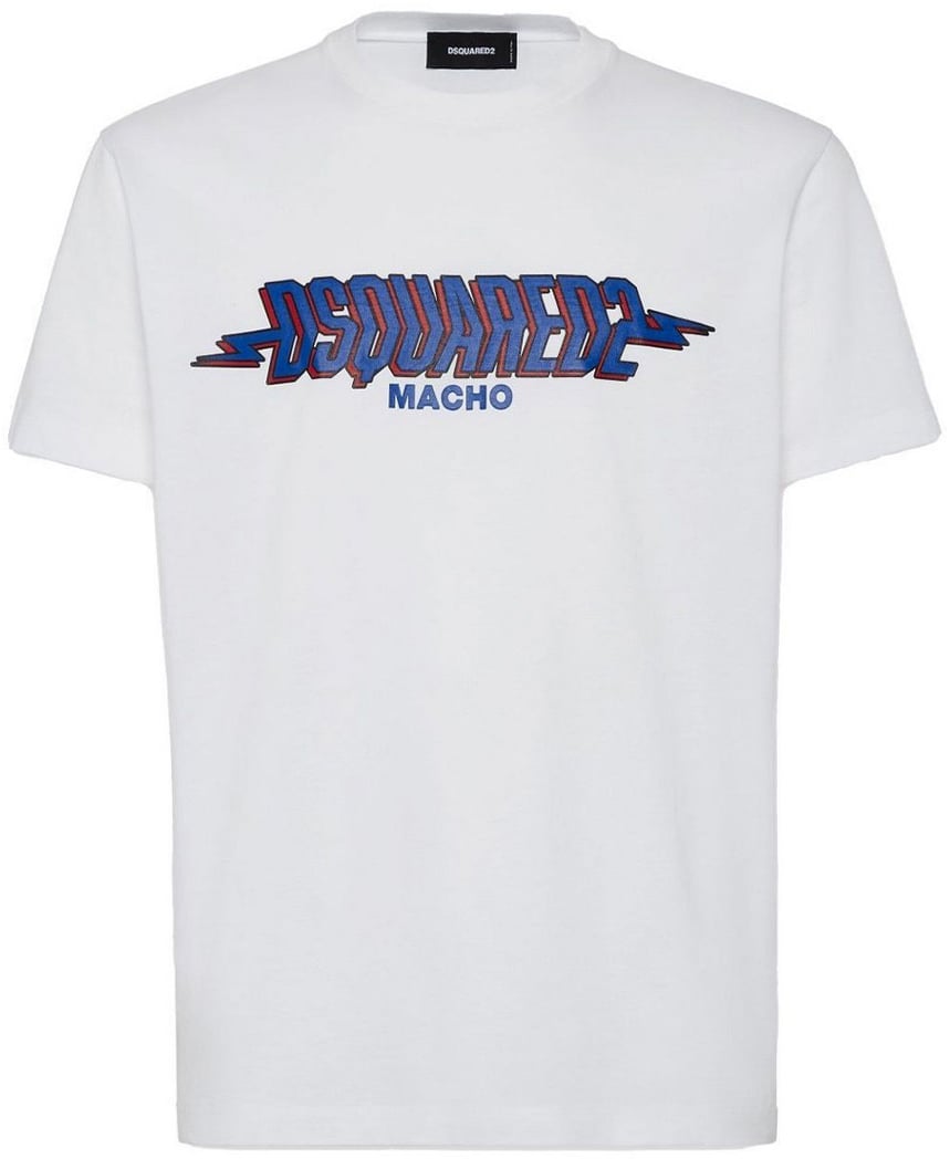 Dsquared2 T-Shirt con Logo Wit