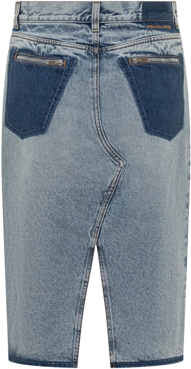 Stella McCartney Gonna Midi Vintage Blauw