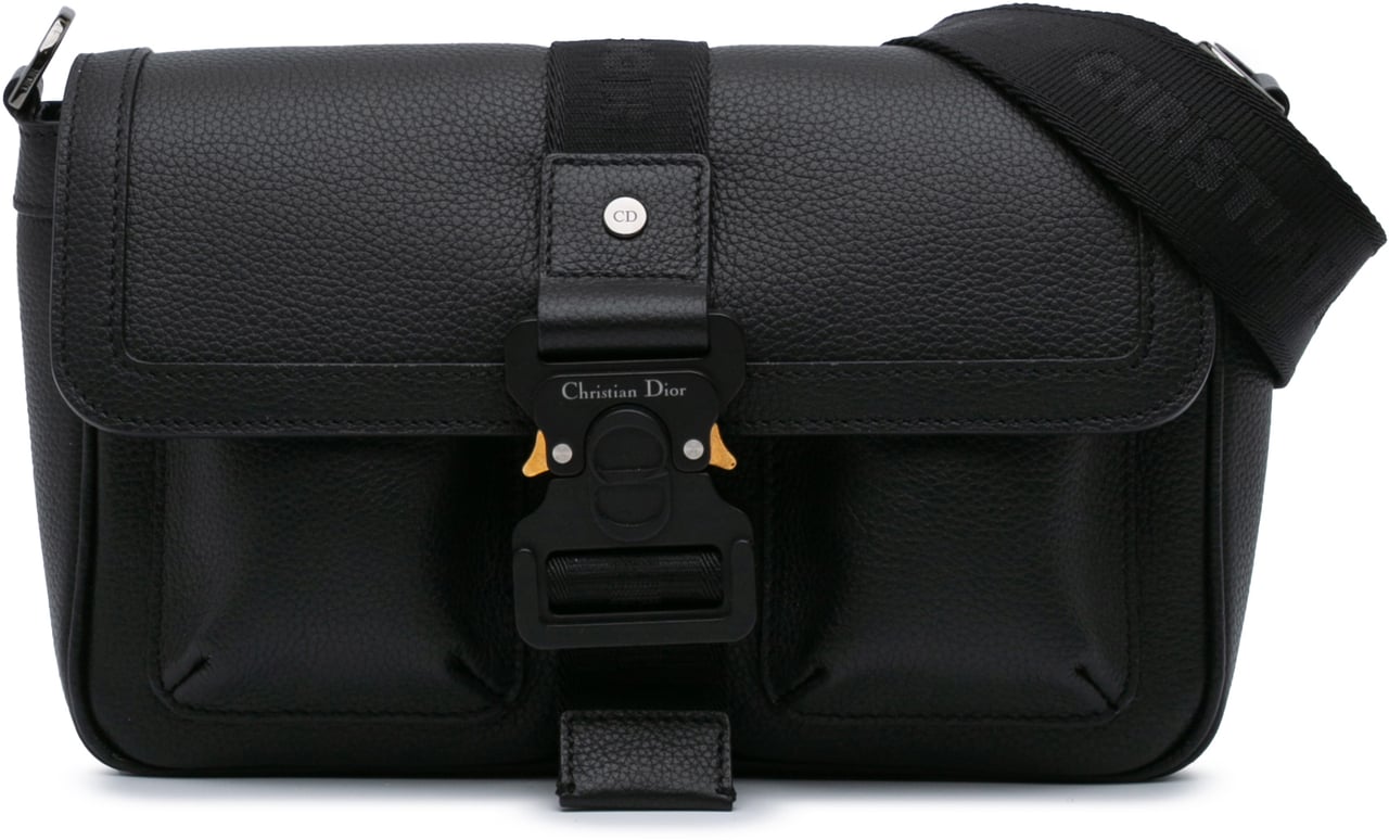 Dior Grained Calfskin Hit The Road Bag Zwart