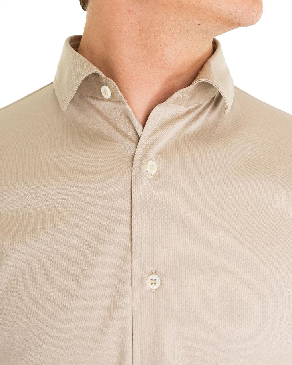 Valenza Heren Interlock Supima Shirt Beige Beige