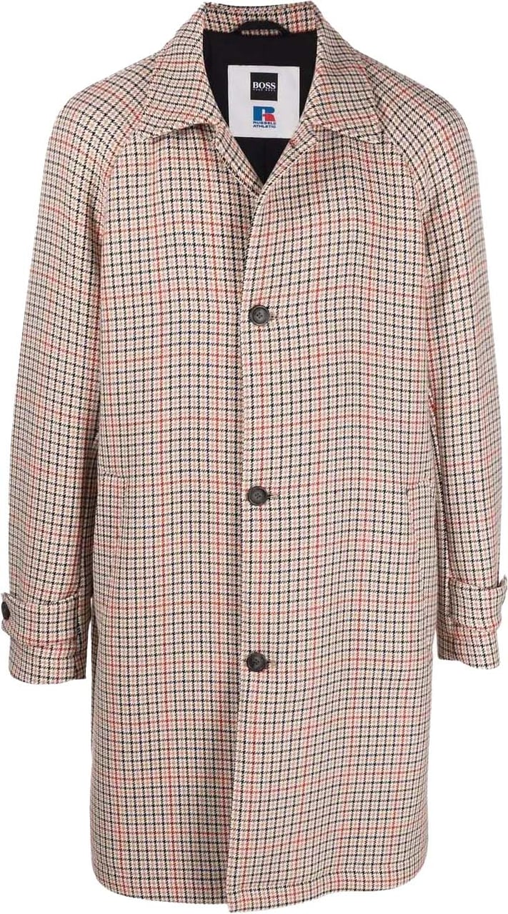 Boss X Russell Athletic Dejam Houndstooth Coat Divers