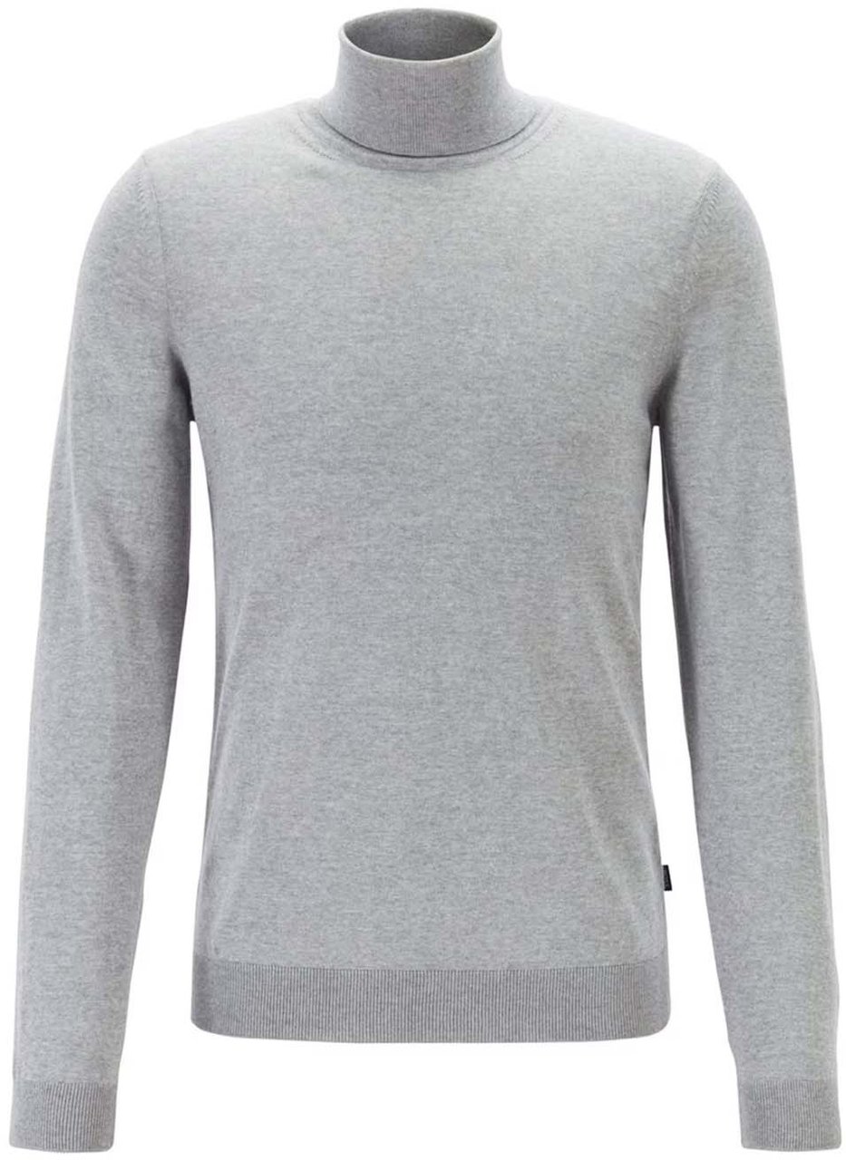 Boss Musso-p Turtleneck Sweater Grijs