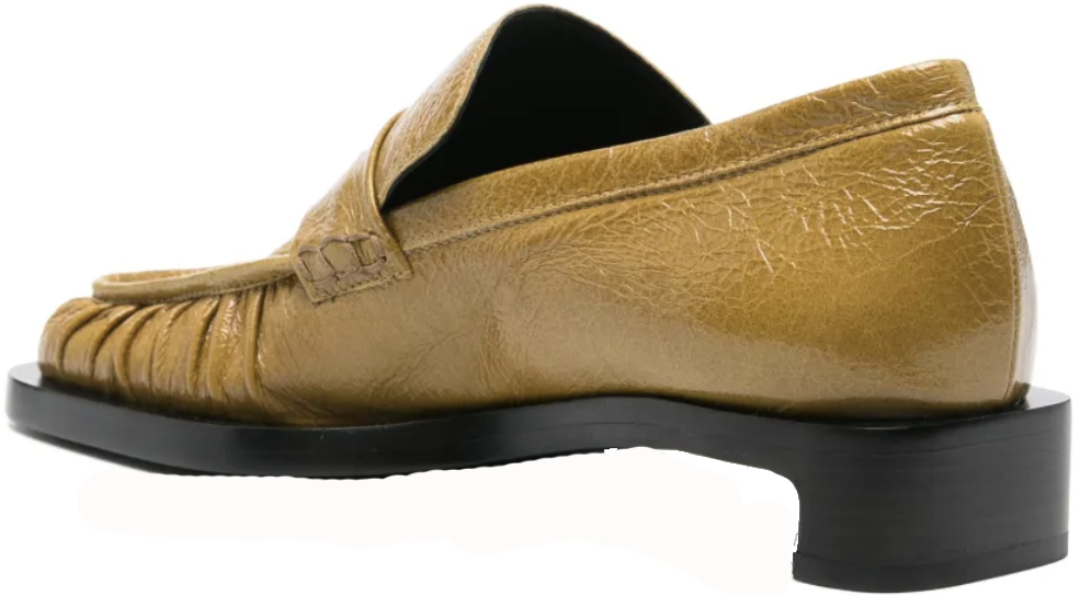 Jil Sander Heeled Loafer Mustard Groen