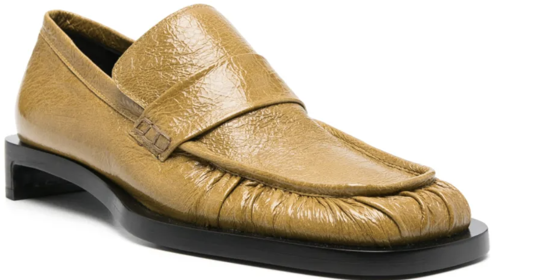 Jil Sander Heeled Loafer Mustard Groen