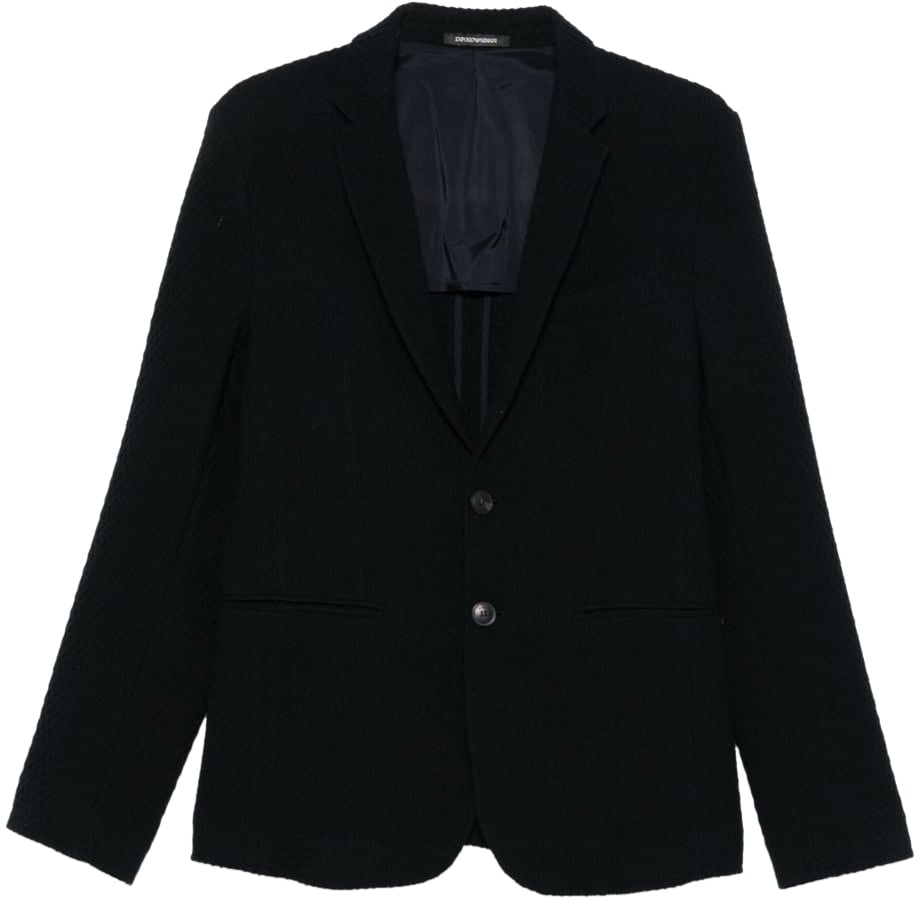Emporio Armani Jackets Blue Blauw