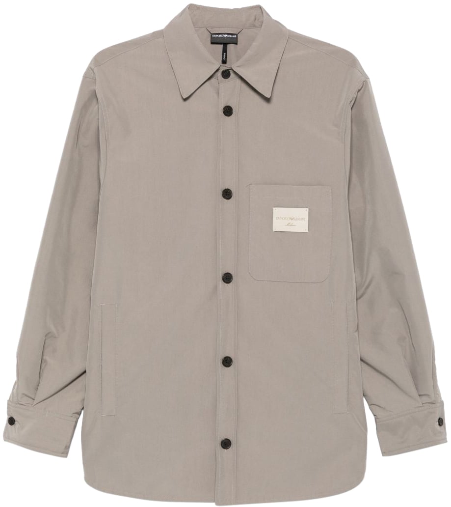 Emporio Armani Shirts Dove Grey Grijs