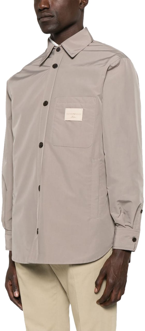 Emporio Armani Shirts Dove Grey Grijs