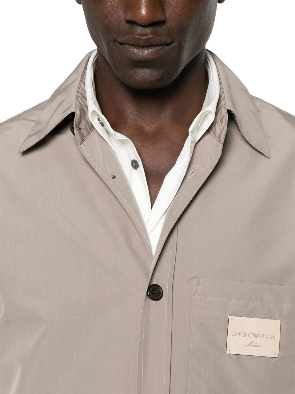 Emporio Armani Shirts Dove Grey Grijs