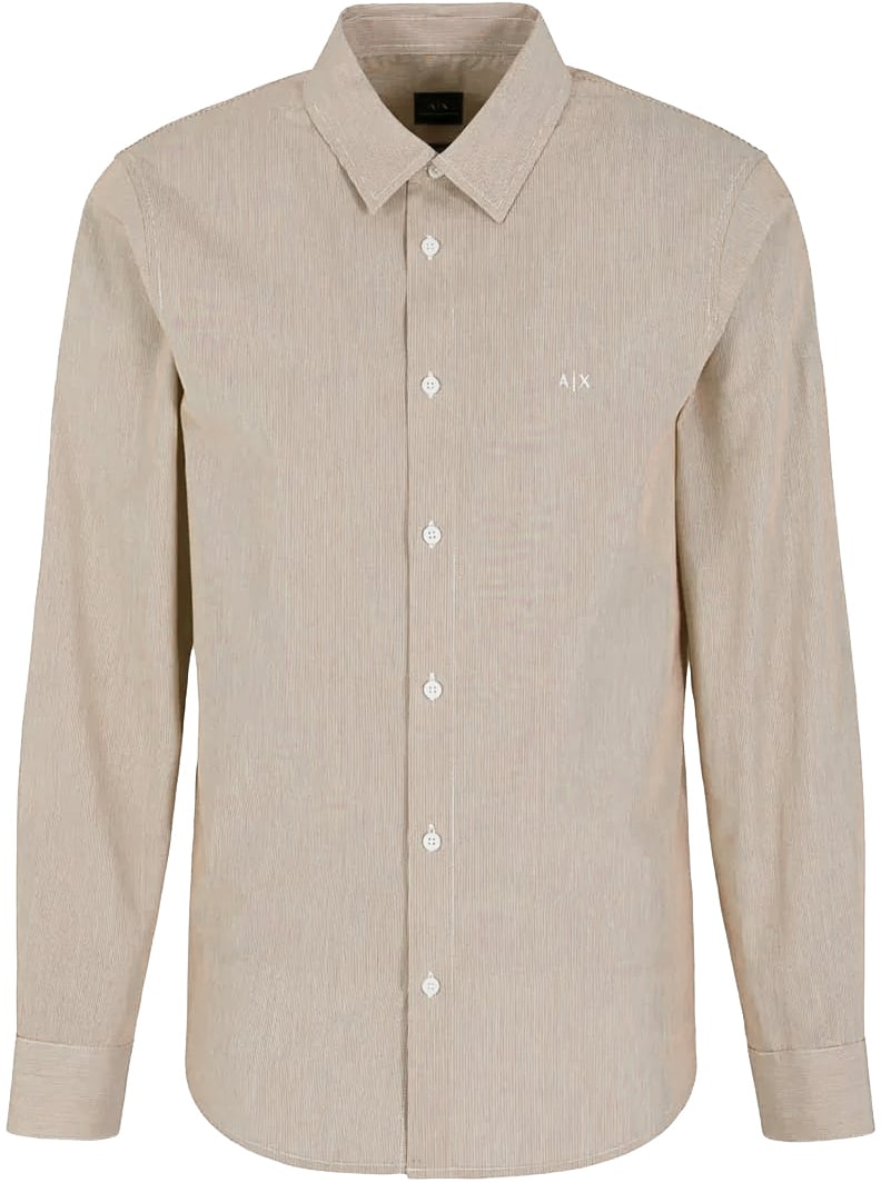 Armani Exchange Shirts Beige Beige