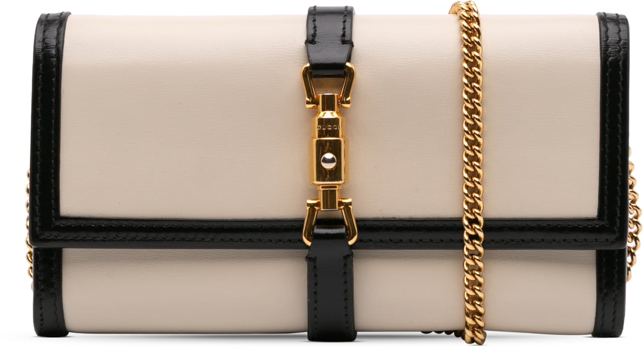 Gucci Bicolor Calfskin Jackie 1961 Wallet On Chain Wit