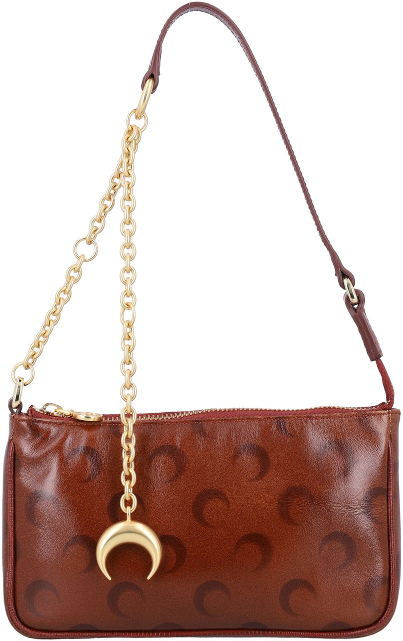 Marine Serre Moon Strike Bauletto Bag Light Brown Bruin