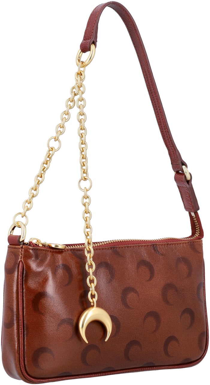 Marine Serre Moon Strike Bauletto Bag Light Brown Bruin