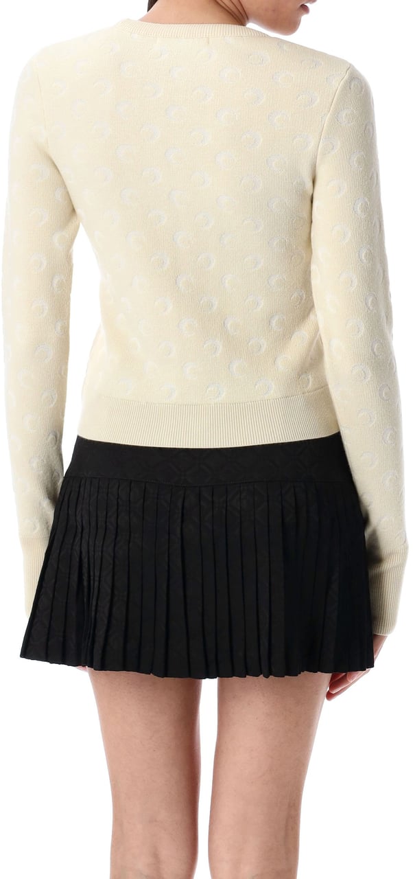 Marine Serre Moon Jacquard Knit Beige Beige