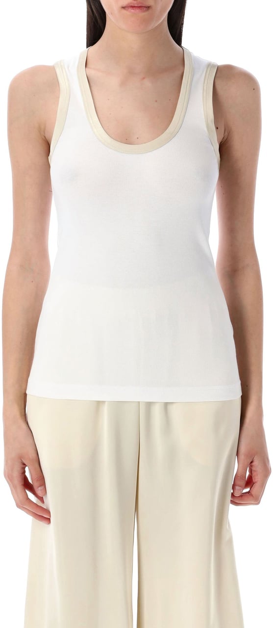 Fabiana Filippi Tank Top Bianco Wit