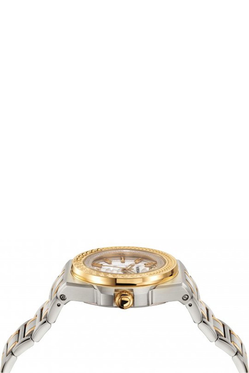 Versace VEHD00420 Chain Reaction dames horloge 40 mm Zilver