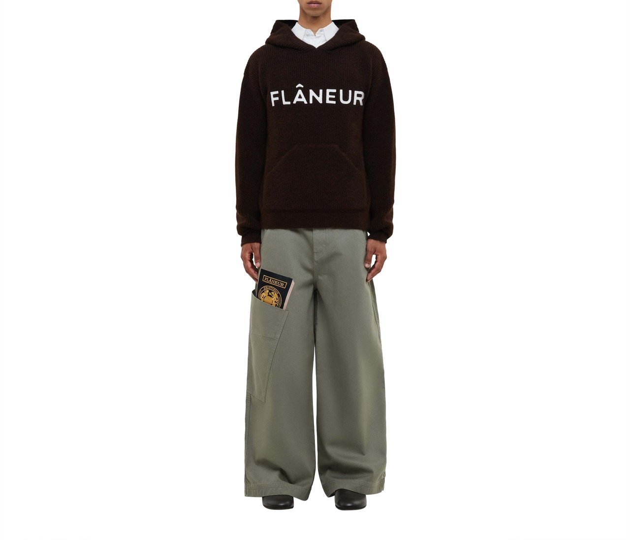FLÂNEUR Book Cargo Jeans | Sage Beige