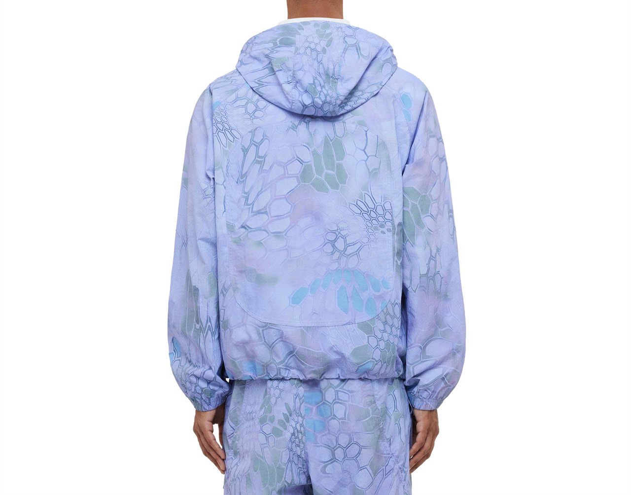 FLÂNEUR Turtle Nylon Jacket | Blue/Purple Blauw