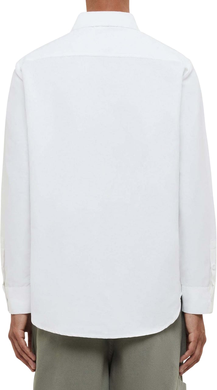 FLÂNEUR Cotton Poplin Shirt | White Wit