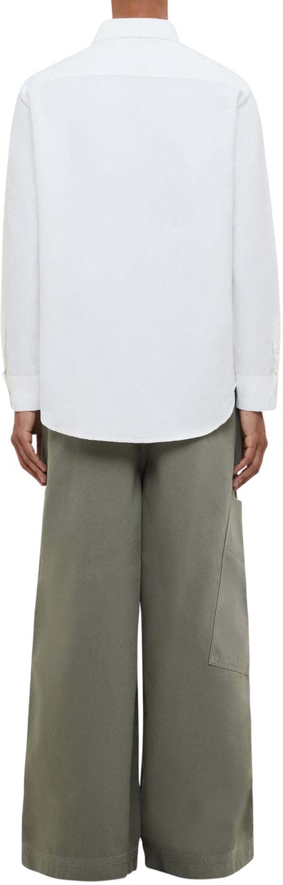 FLÂNEUR Cotton Poplin Shirt | White Wit