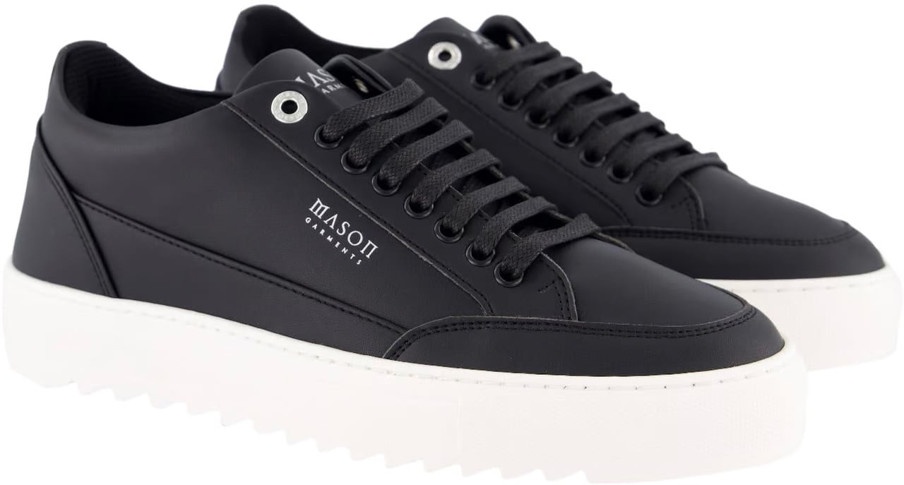 Mason Garments Heren Tia Nuovo Sneaker Zwart Zwart