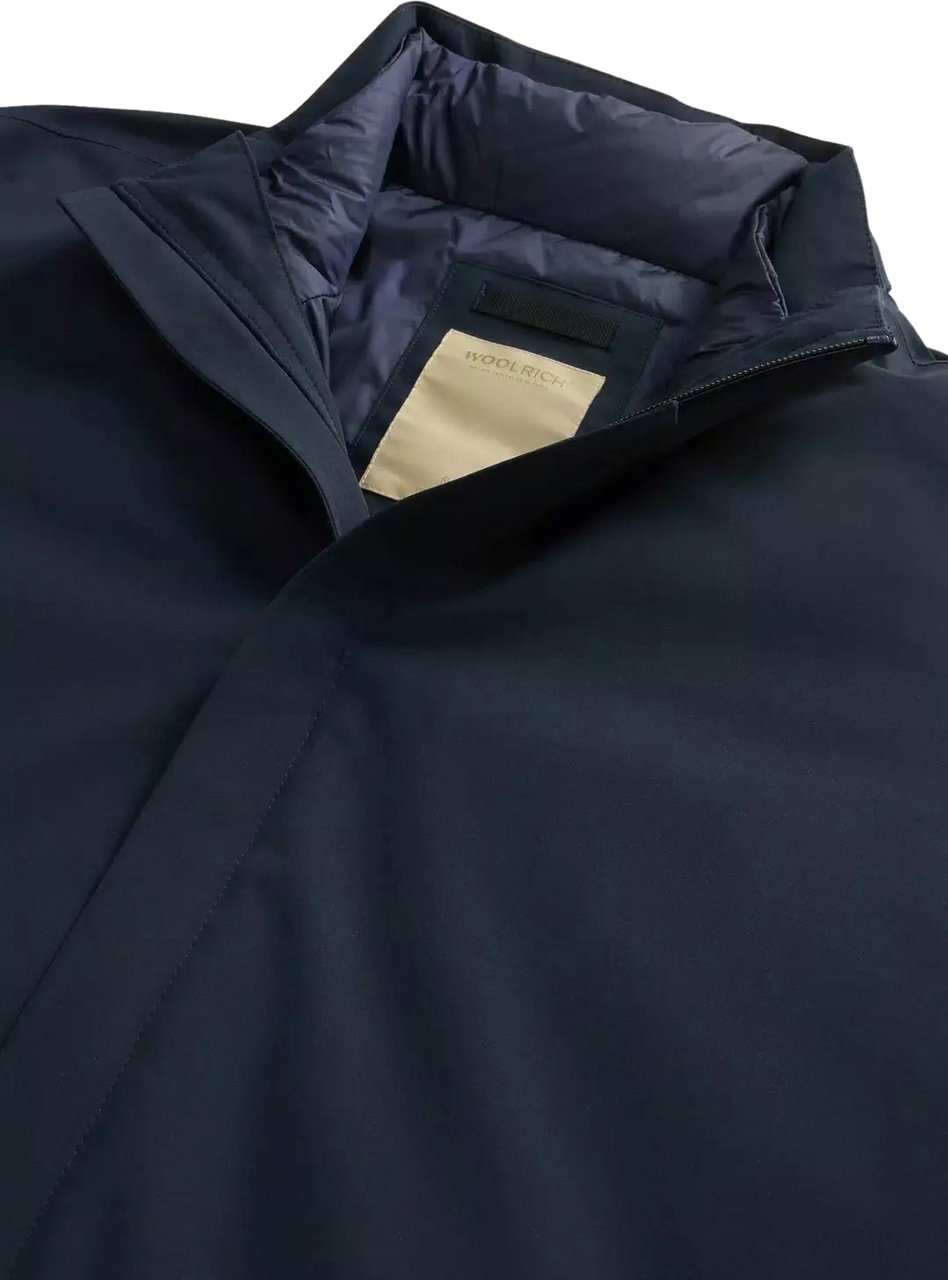 Woolrich Two Layers 2in1 carcoat Blauw