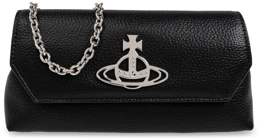 Vivienne Westwood Orb-plaque Crossbody Clutch Bag Zwart