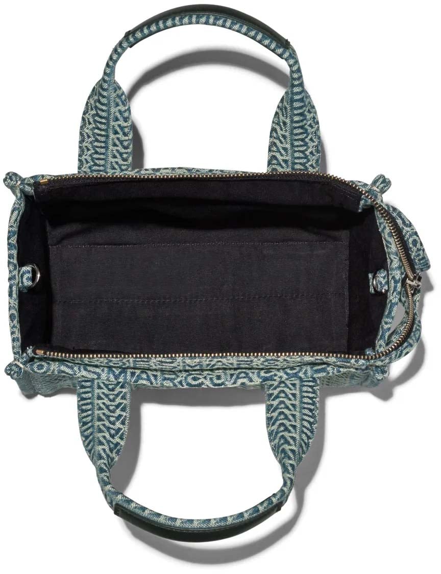 Marc Jacobs The Monogram Denim Small Tote Bag Blauw