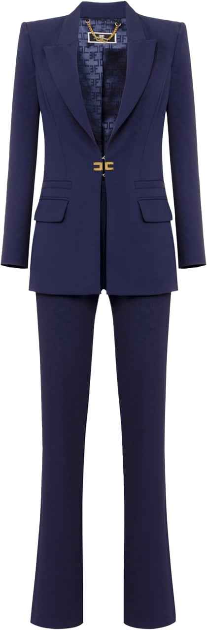 Elisabetta Franchi Dress Blue Blauw