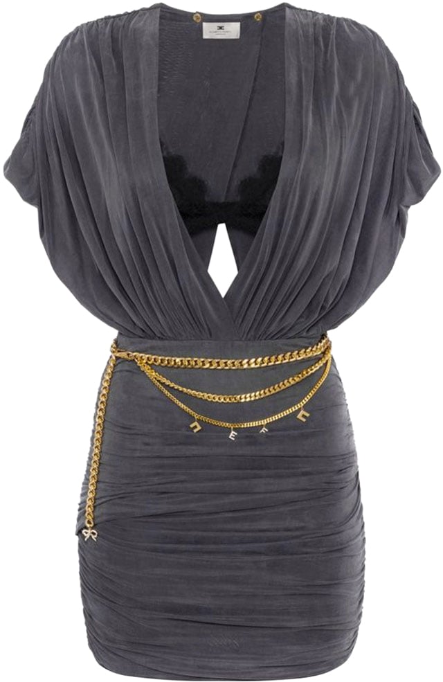 Elisabetta Franchi Dresses Gray Grijs