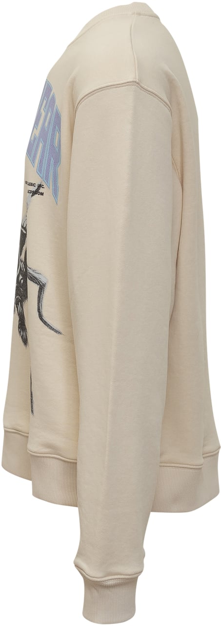 GCDS Felpa Girocollo Spider Beige