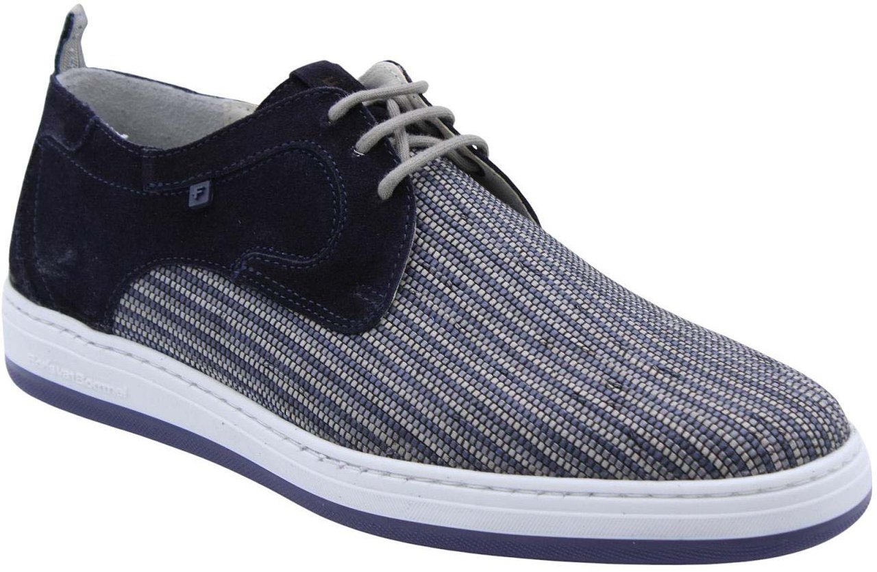 Floris van Bommel Veterschoen Blue Blauw