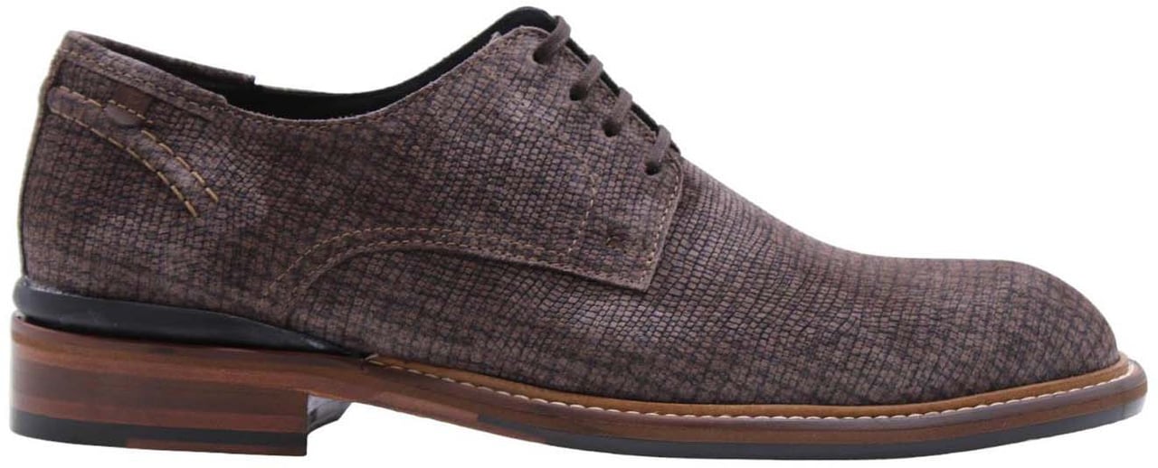 Floris van Bommel Veterschoen Taupe Taupe