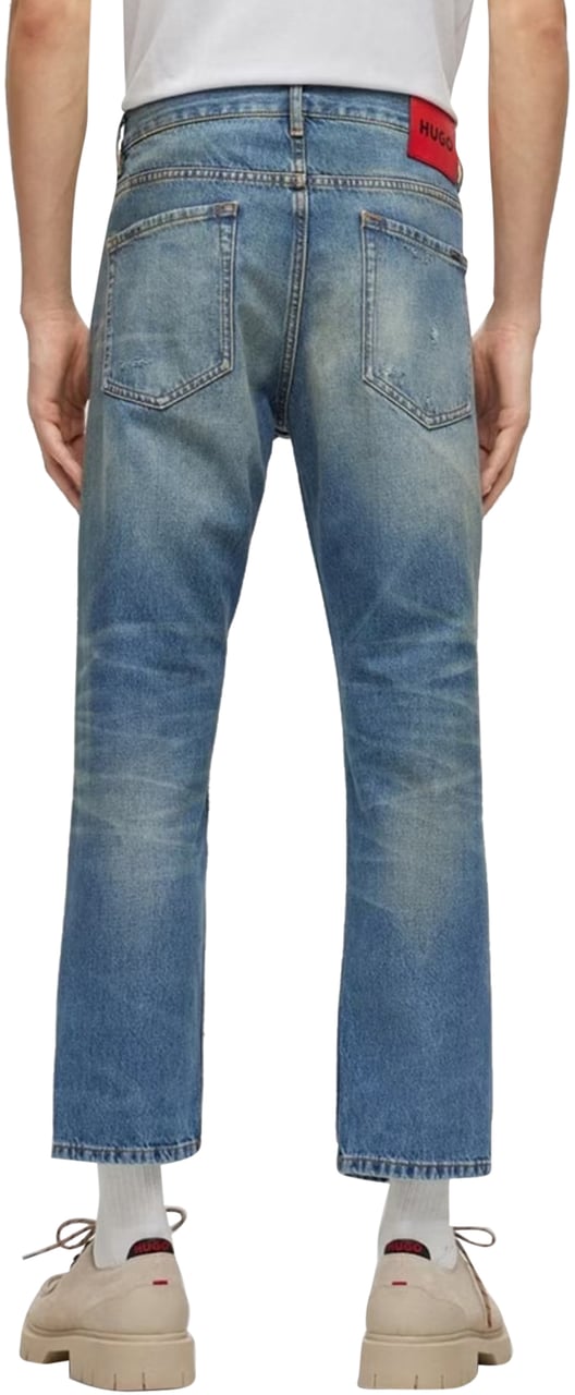 Hugo 340 Vintage Wash Jeans Blauw