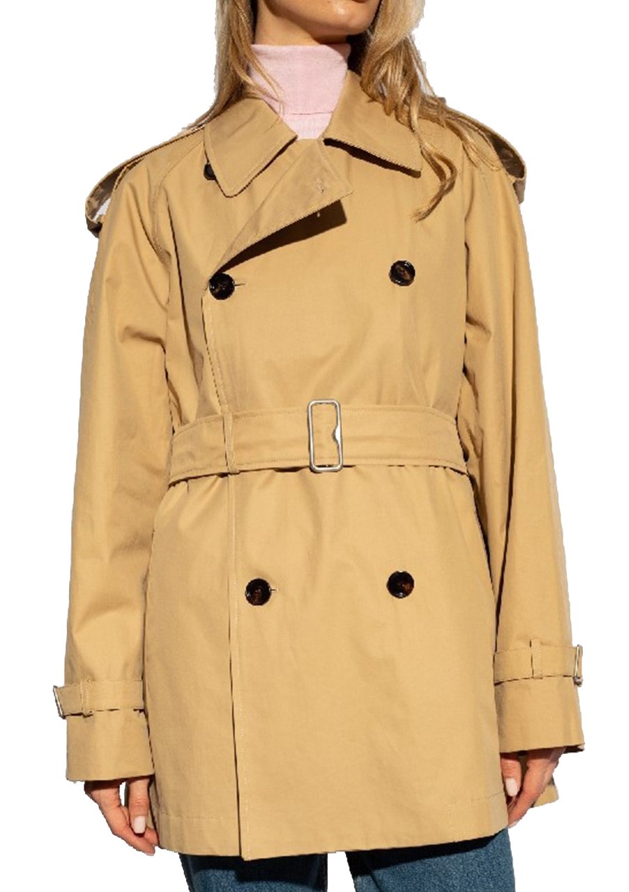 Burberry Coats Beige Beige