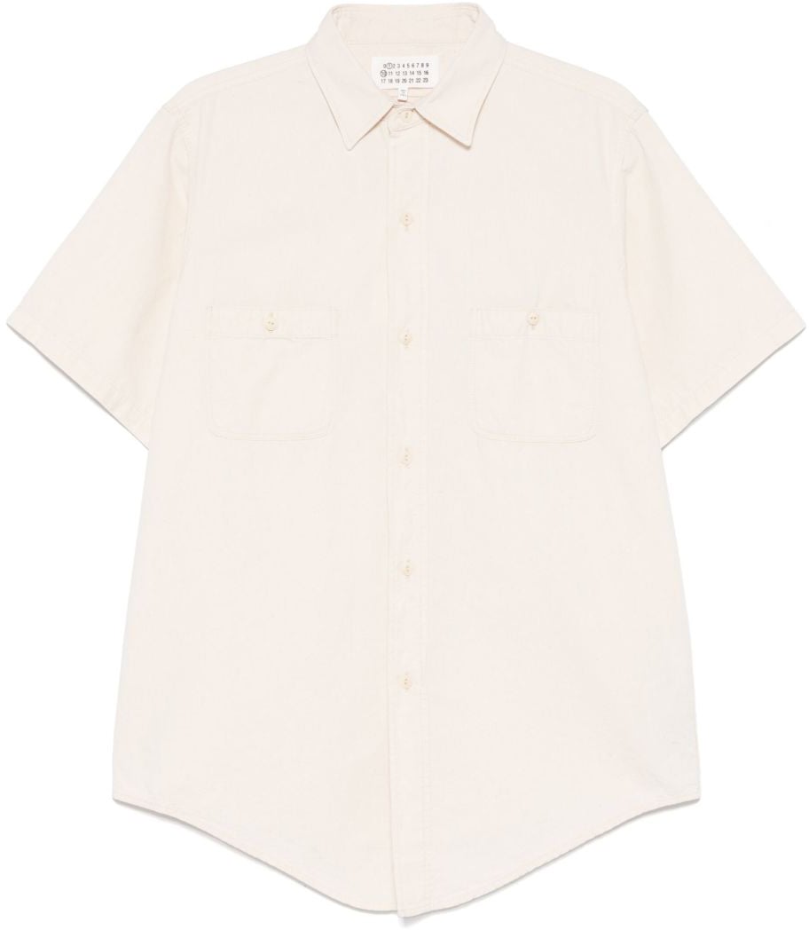 Maison Margiela Shirts Ivory Wit