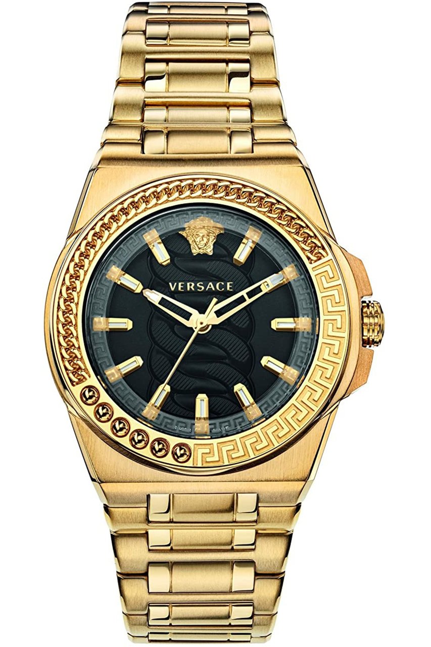 Versace VEHD00520 Chain Reaction dames horloge  40 mm Zwart