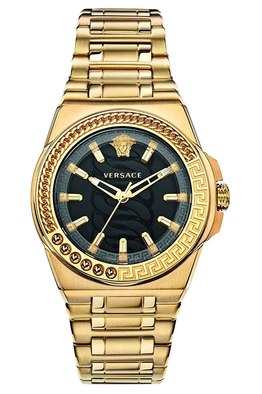 Versace VEHD00520 Chain Reaction dames horloge  40 mm Zwart