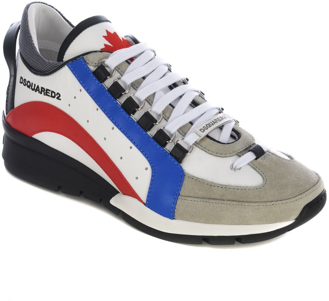 Dsquared2 Legendary White Blue Red Sneaker White Wit