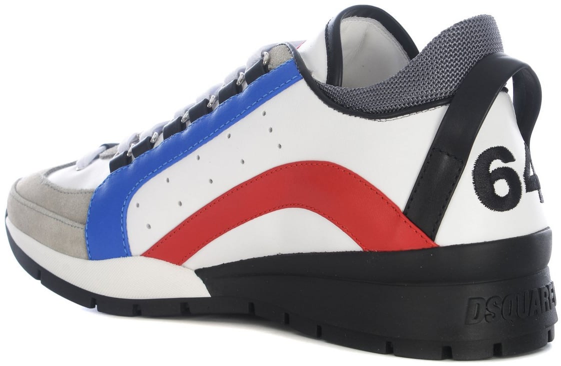 Dsquared2 Legendary White Blue Red Sneaker White Wit